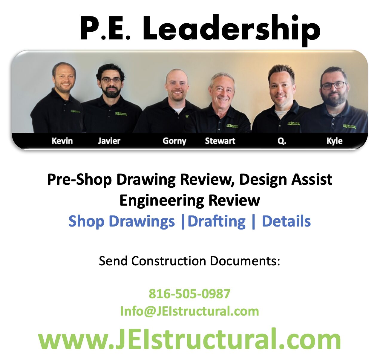 PE Shop Drawing Leadership